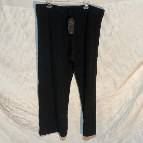 Disturbia Pants - Disturbia Black Knit Women's Trousers